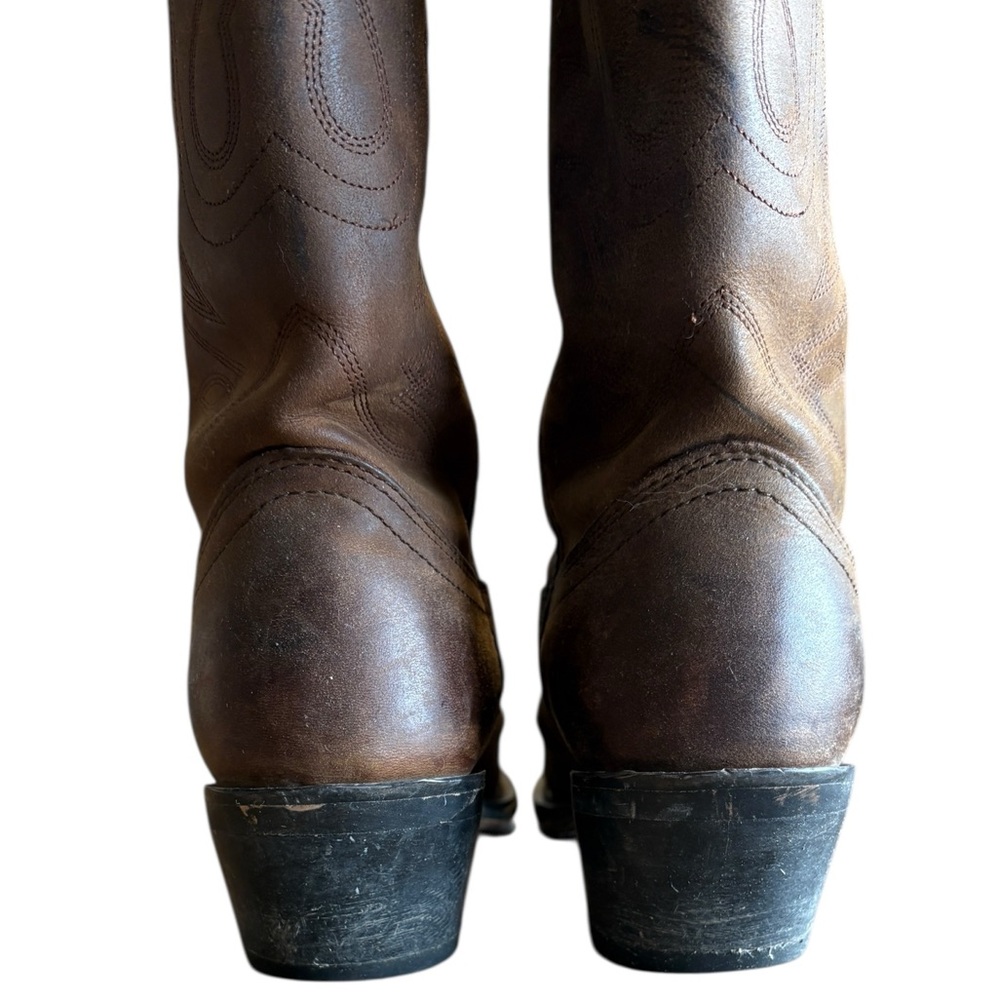 Durango Brown Heeled Boots - Picture 13 of 15